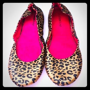 💋City slips leopard foldable flats💄